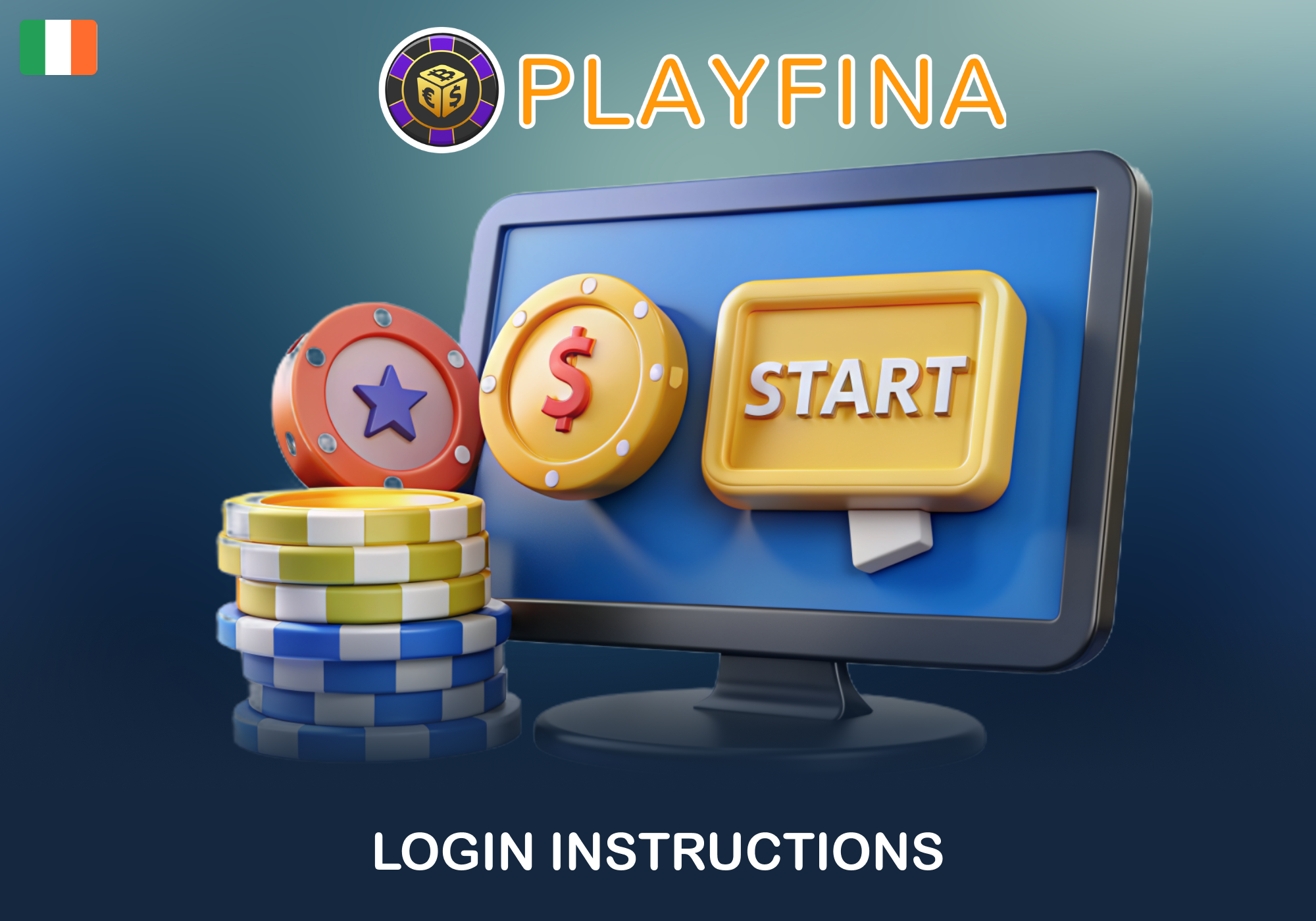 Login Process at Playfina for Irish Players