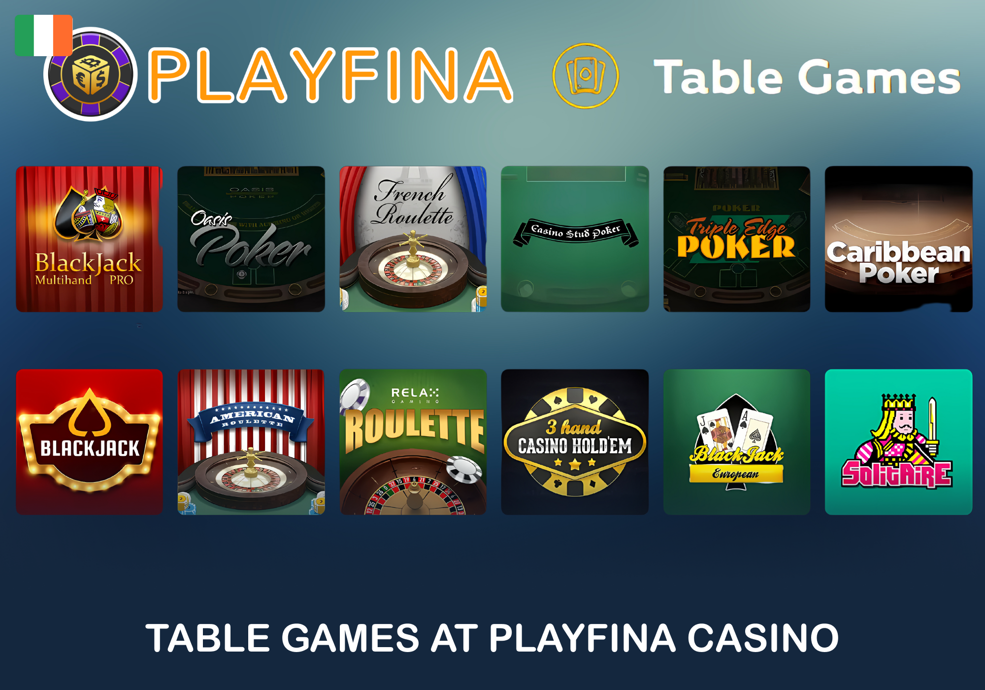 Popular Table games at Playfina